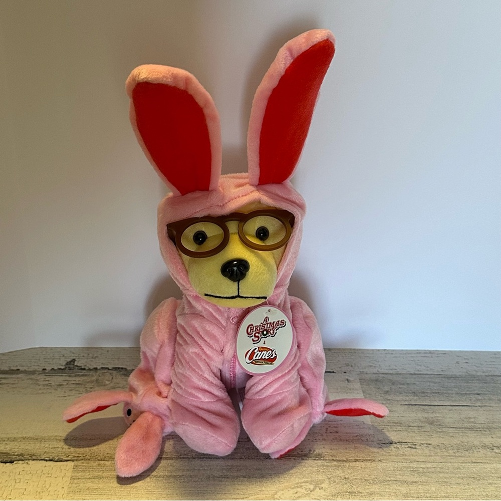 Raising Cane's limited-edition "A Christmas Story" Plush Puppy NEW